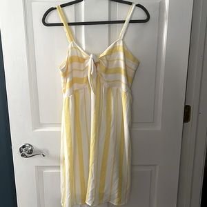 White/Yellow Striped Maurices Dress